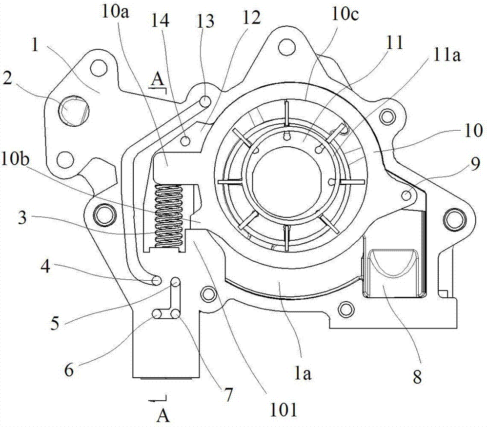 Two-stage variable displacement oil pump