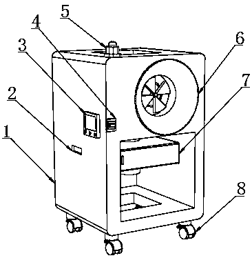 Firefighting smoke suction device based on robot