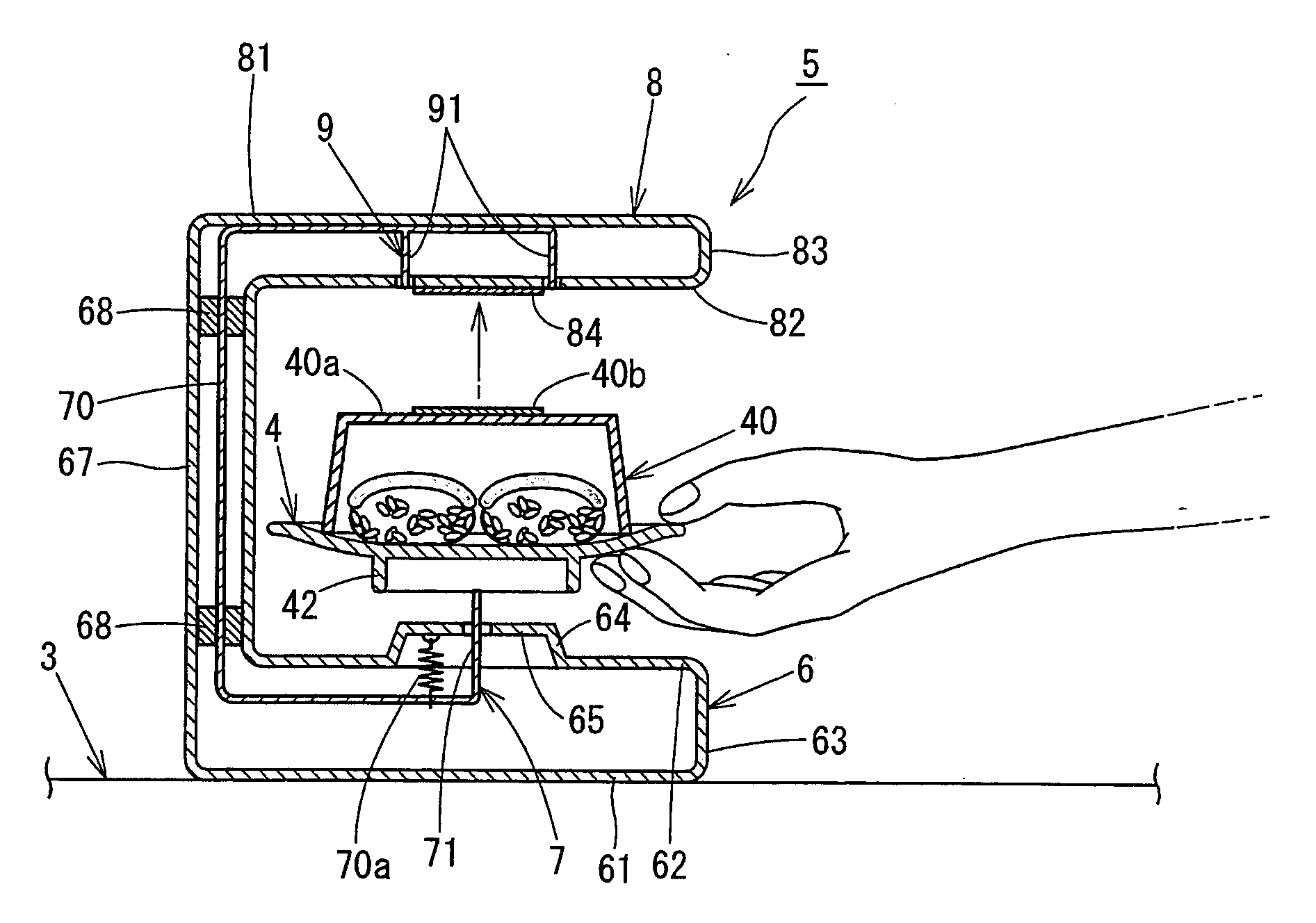 Food and drink conveyance device