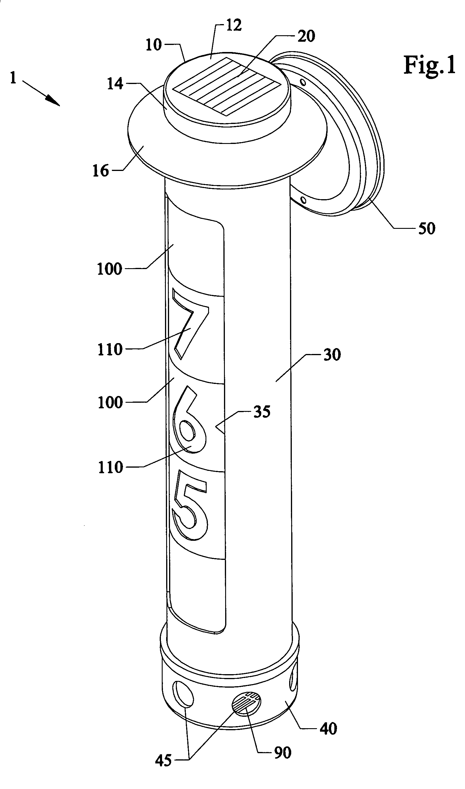 Exterior address porch light