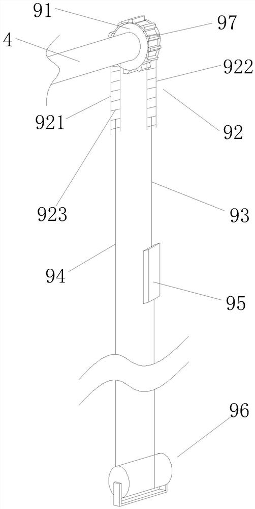 A built-in louver hollow glass