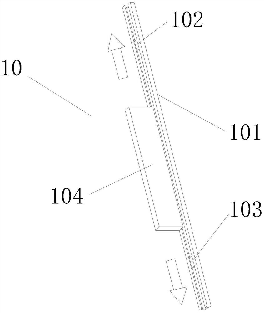 A built-in louver hollow glass