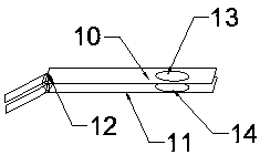 Liquid feeding and conveying instrument for glass product