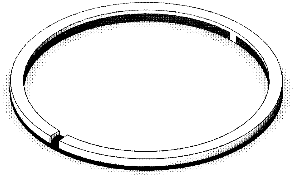 Ablation-resistant bimetal combined piston ring, internal combustion engine and sealing method