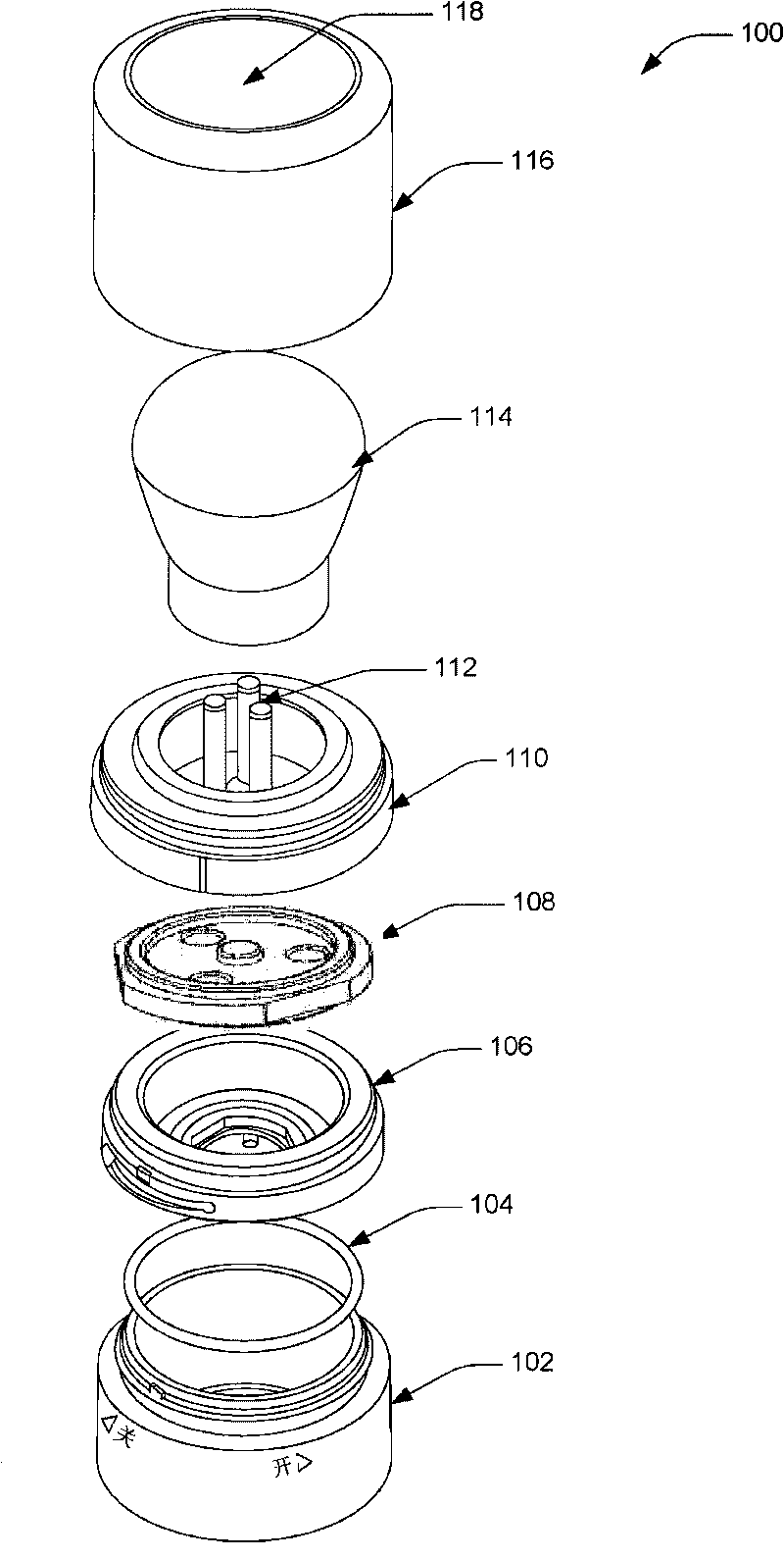 Dispenser with a flow-through compressible gasket