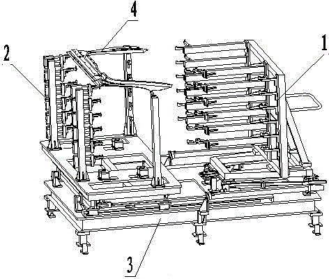 Material conveying conversion frame