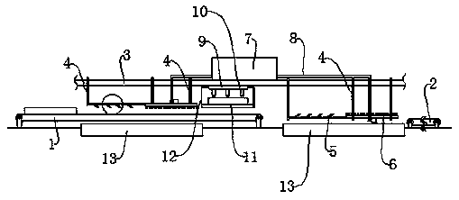 Casting cleaning device for machining
