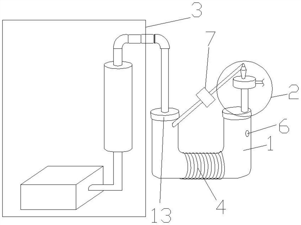 An abrasive waste water treatment device