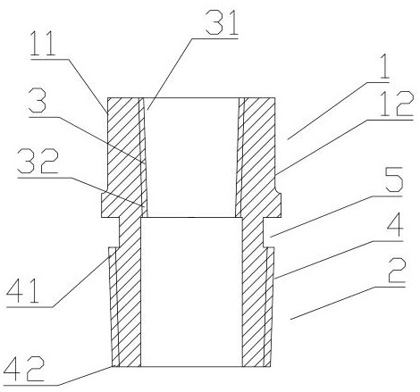 High-strength conversion joint for refrigeration equipment