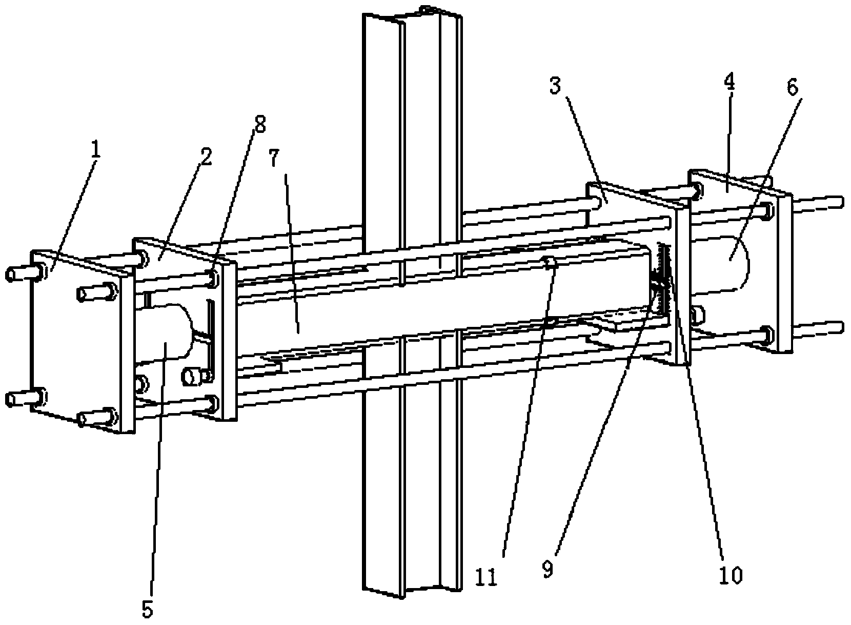 Self-balance system for exerting effective prestress on hardware