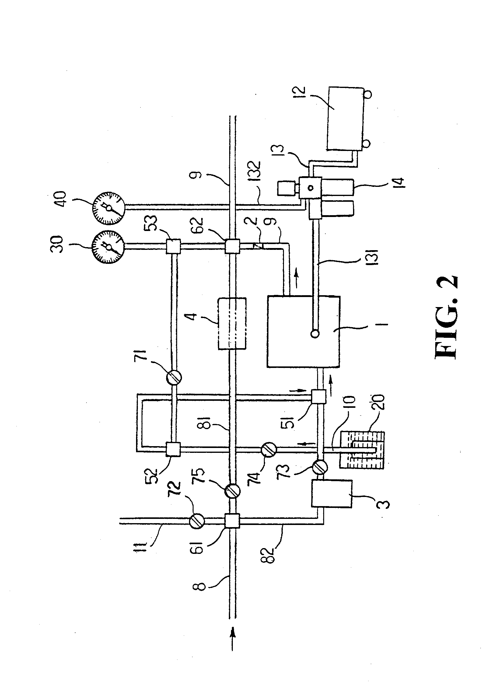 Structure of a vehicle maintenance washing apparatus