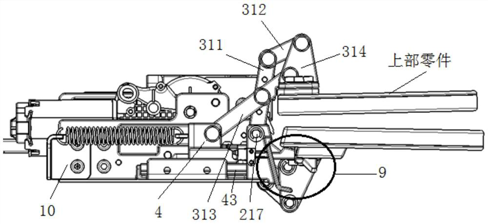 Electric folding and unfolding device based on plurality of connecting rods