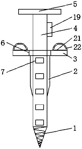 Multi-layer soil collecting device for soil detection