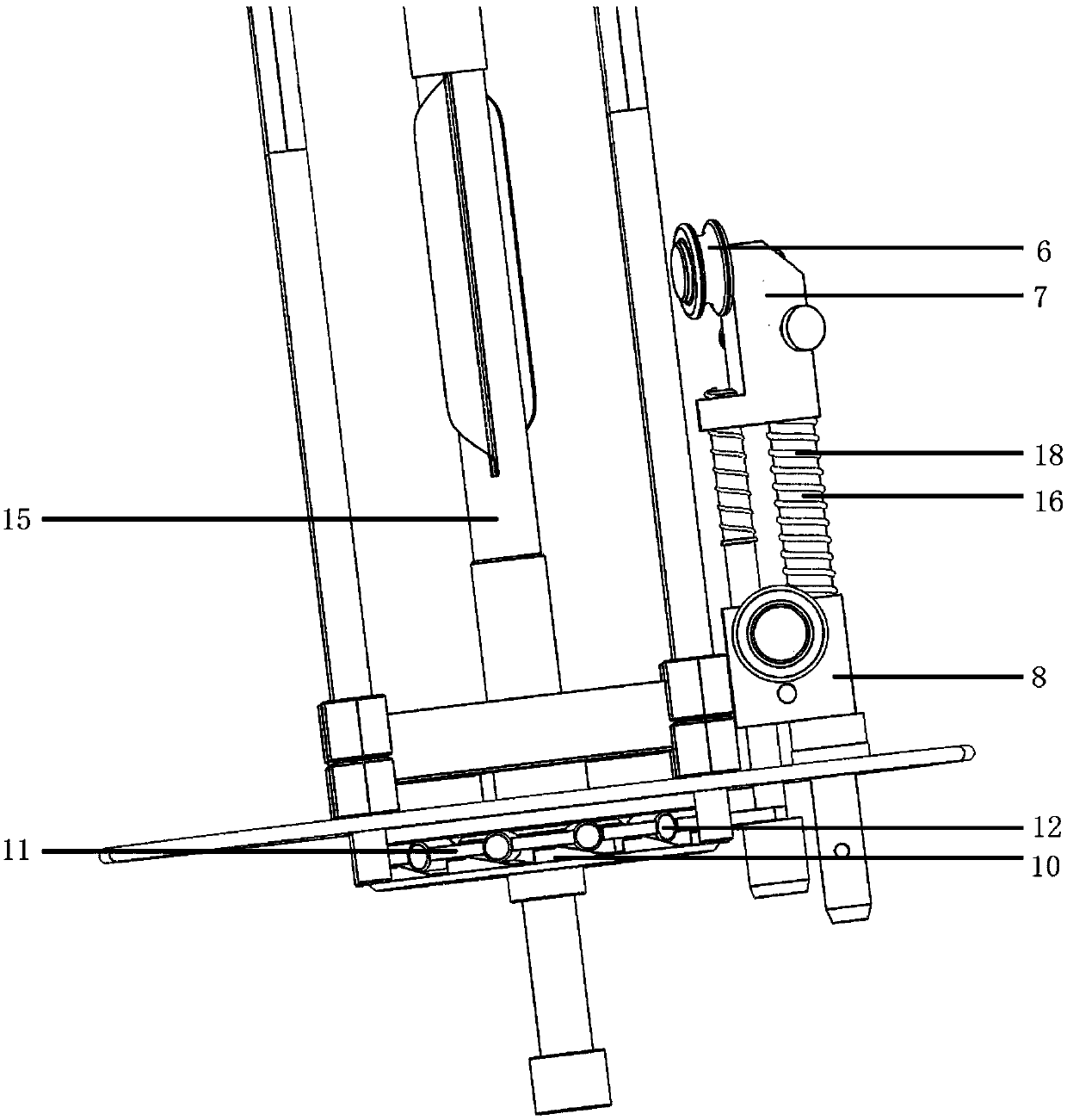 Braiding machine inner spindle