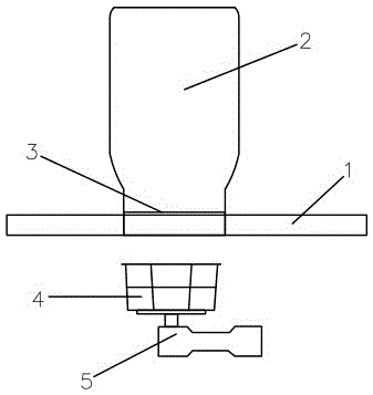 Continuous measuring blanking device for traditional Chinese medicine grains and measuring blanking method