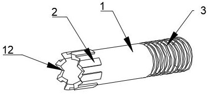 Pressing head for fabricated wall surface