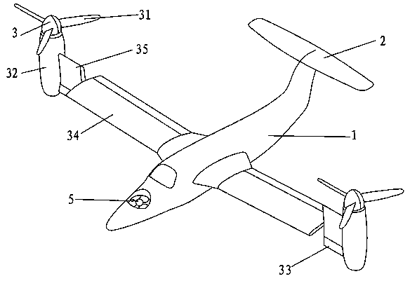 Vertically-lifted fixed wing aircraft with balancing mechanism