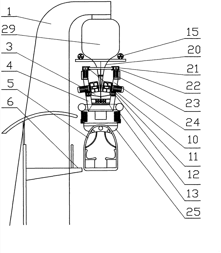Multifunctional lift type suspension rail transportation system and braking, lifting, stabilizing and turnout device thereof