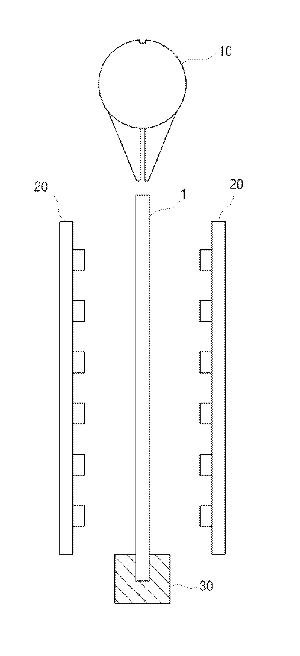 Etching apparatus and method, and flexible film etched by the etching method