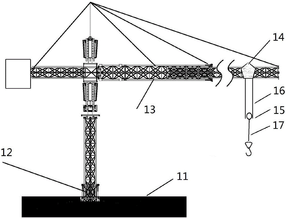 GNSS double-moving-station building construction tower crane