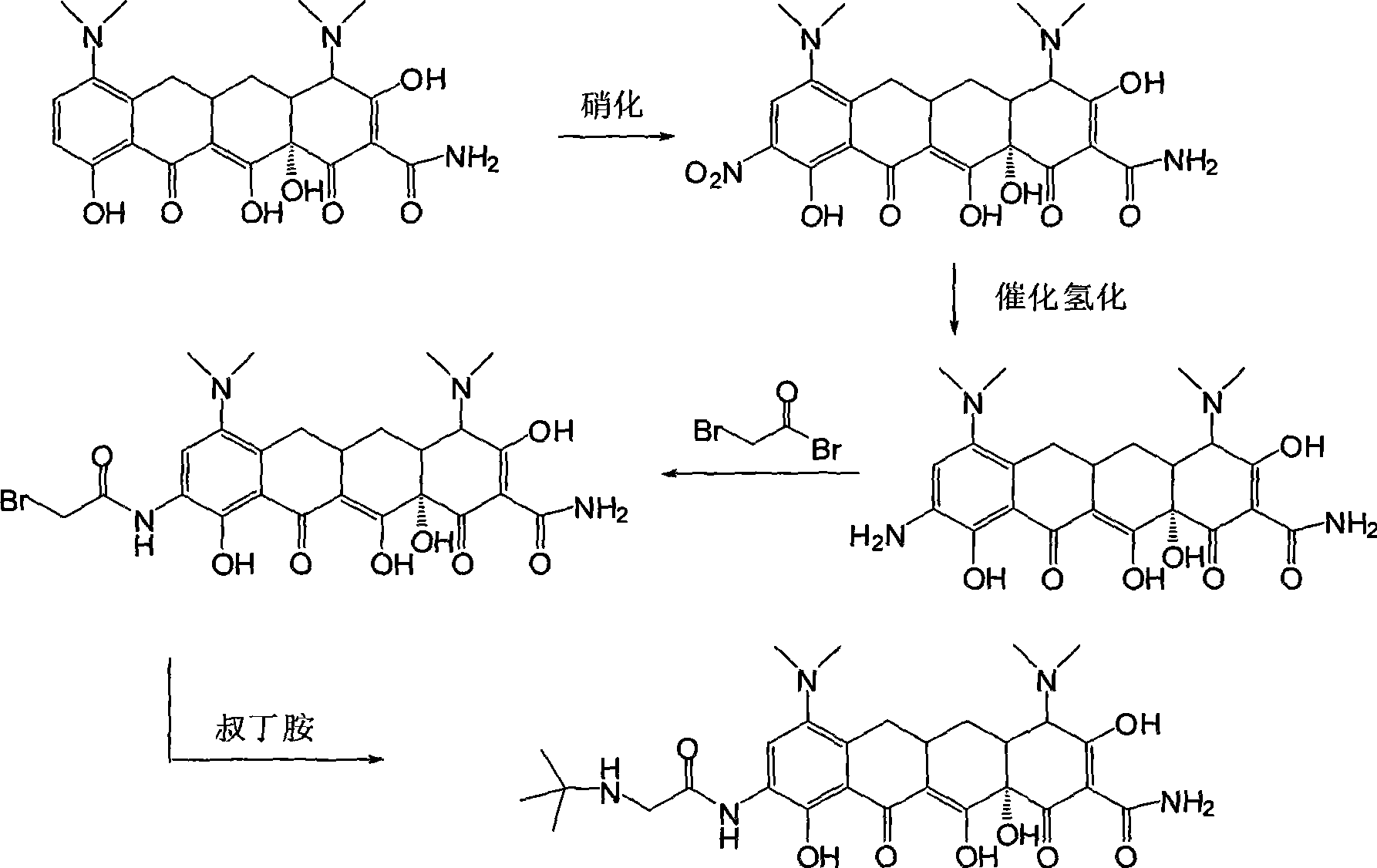 Synthetic method of tigecycline