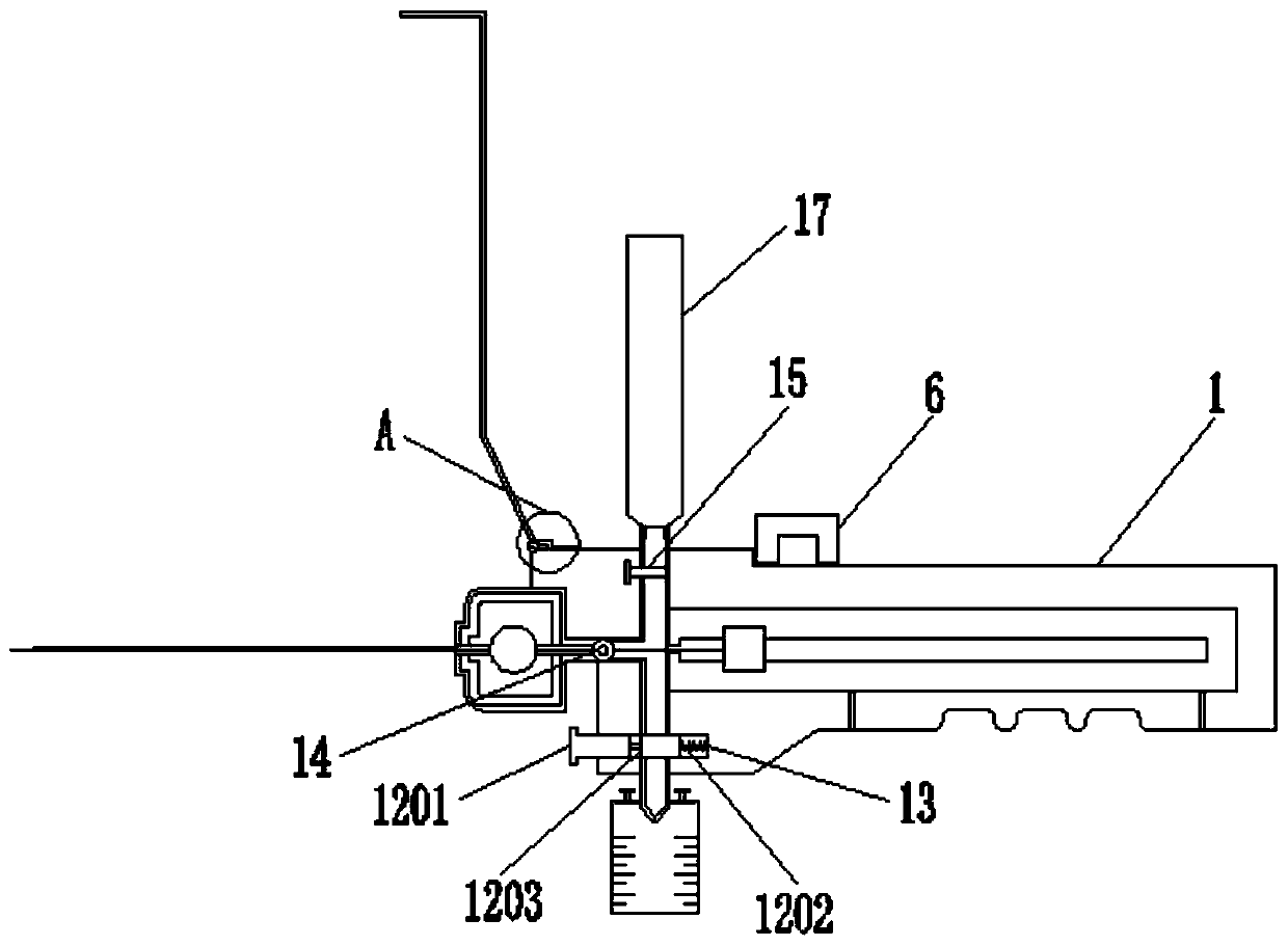 Integrated safe lumbar puncture device