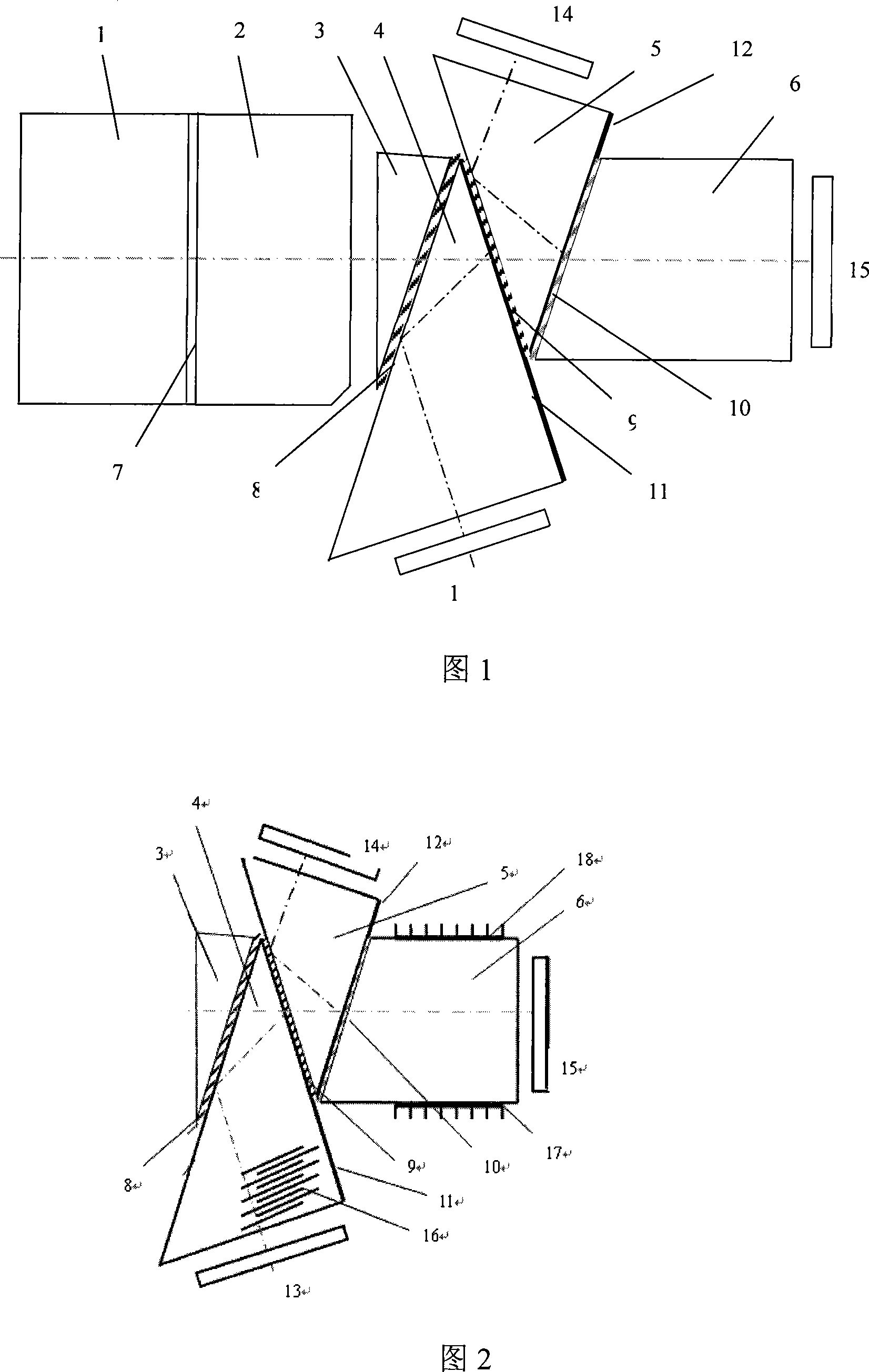 Color-separation color-combination device for superelevation lightness digital cineprojector