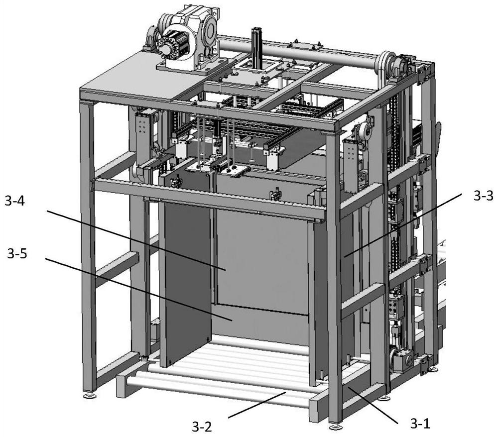 A wine bottle depalletizing device