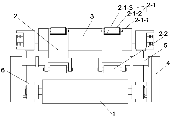 Up-down double-roller conveyor line structure