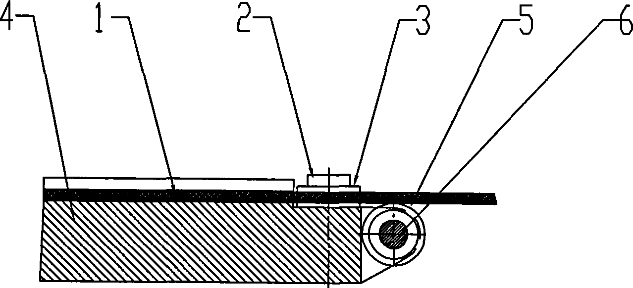 Trolley type rapier tape guide rail of rapier loom