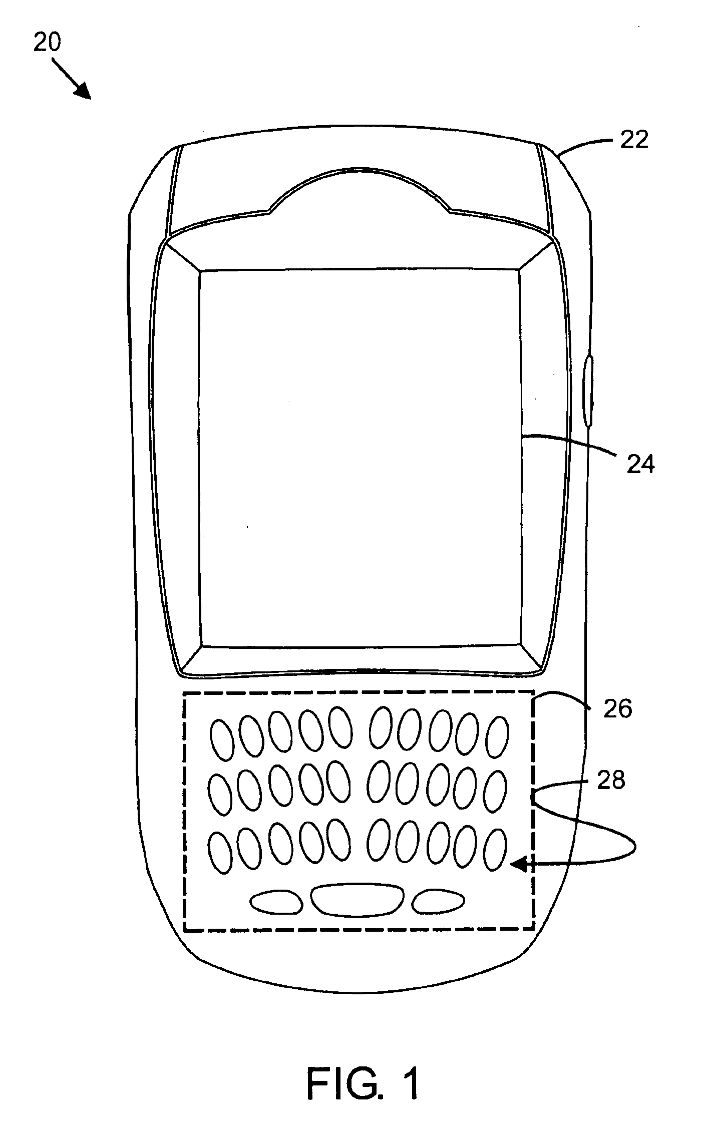 Keyboard assembly for a mobile device