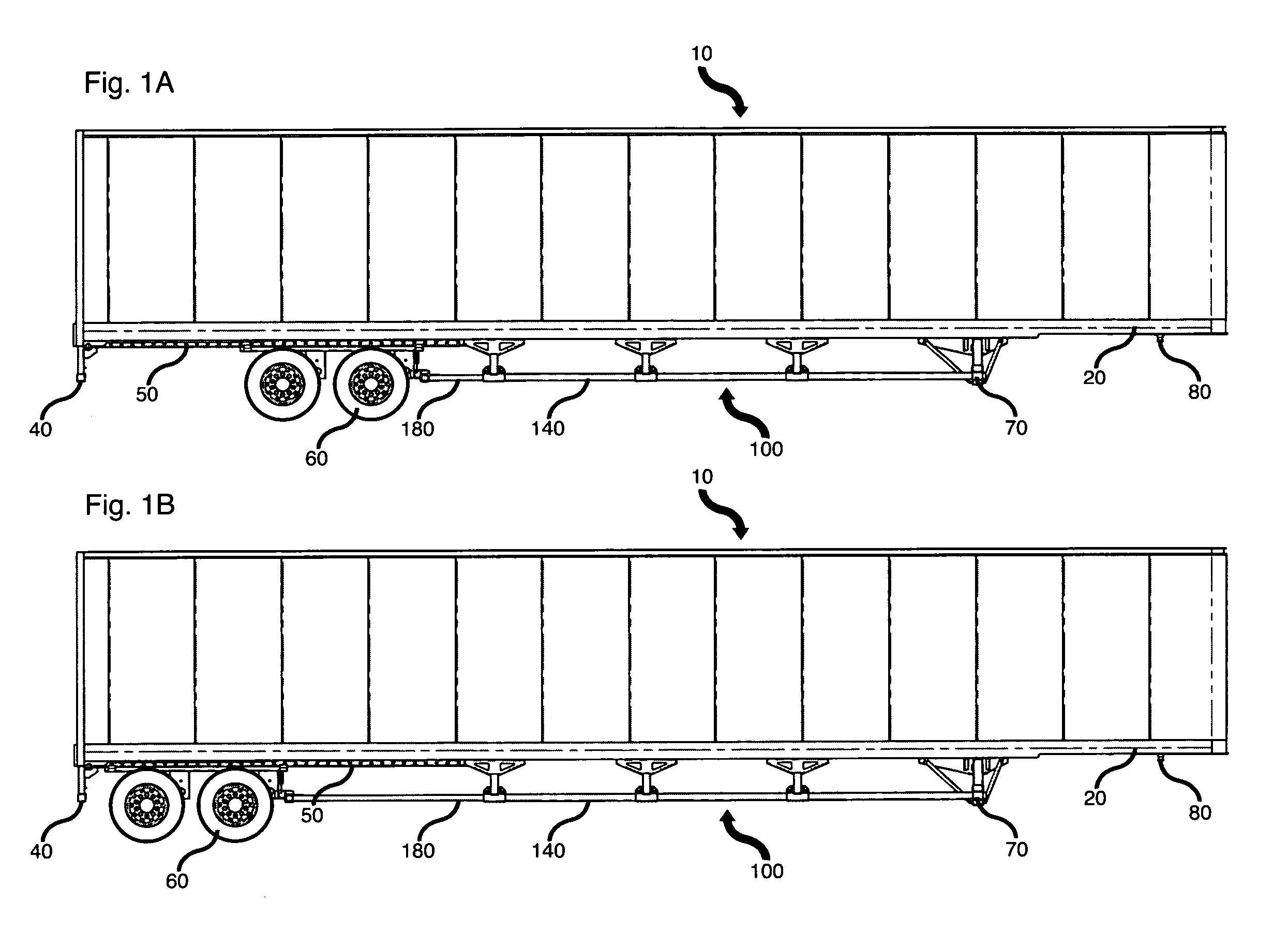 Telescoping side under-ride guard for sliding axle trailer