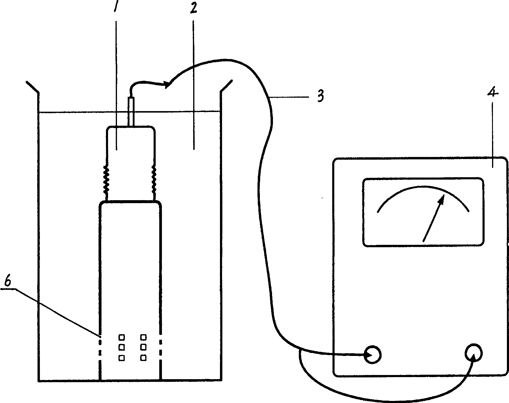Sensor for measuring content of sulfate reducing bacteria