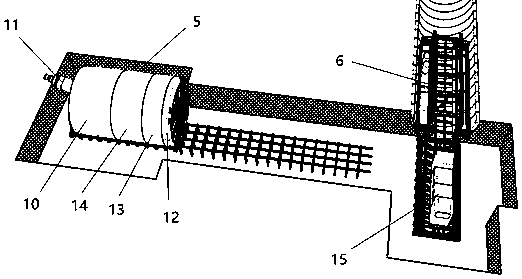 Rapid receiving transverse moving construction method of shield tunneling machine in chamber