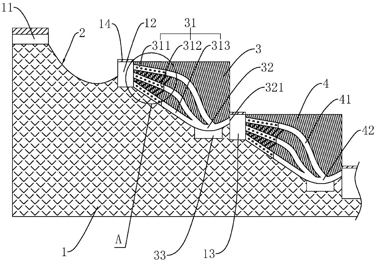 Energy dissipation structure for water conservancy and hydropower engineering