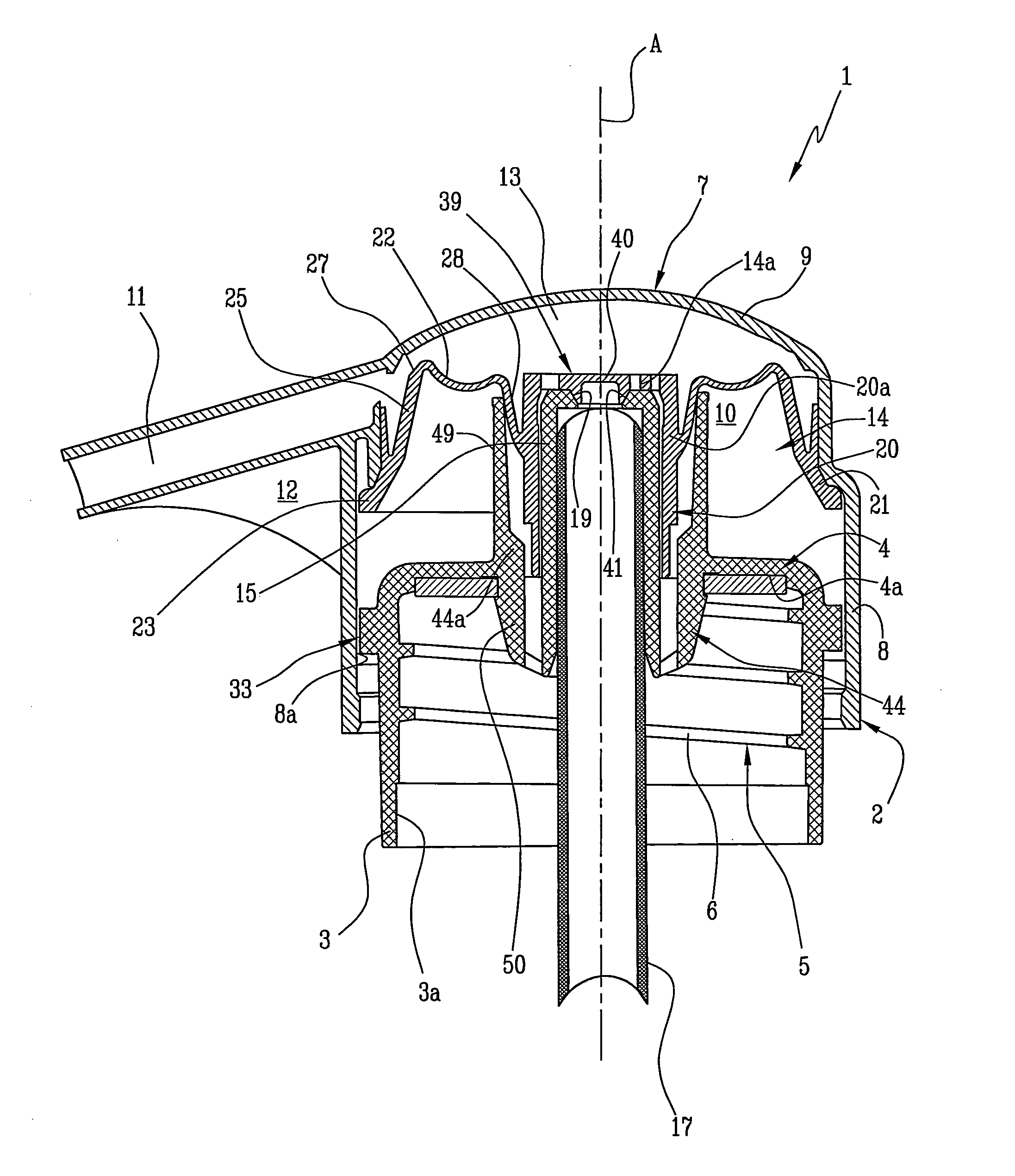 Dispenser of fluid products