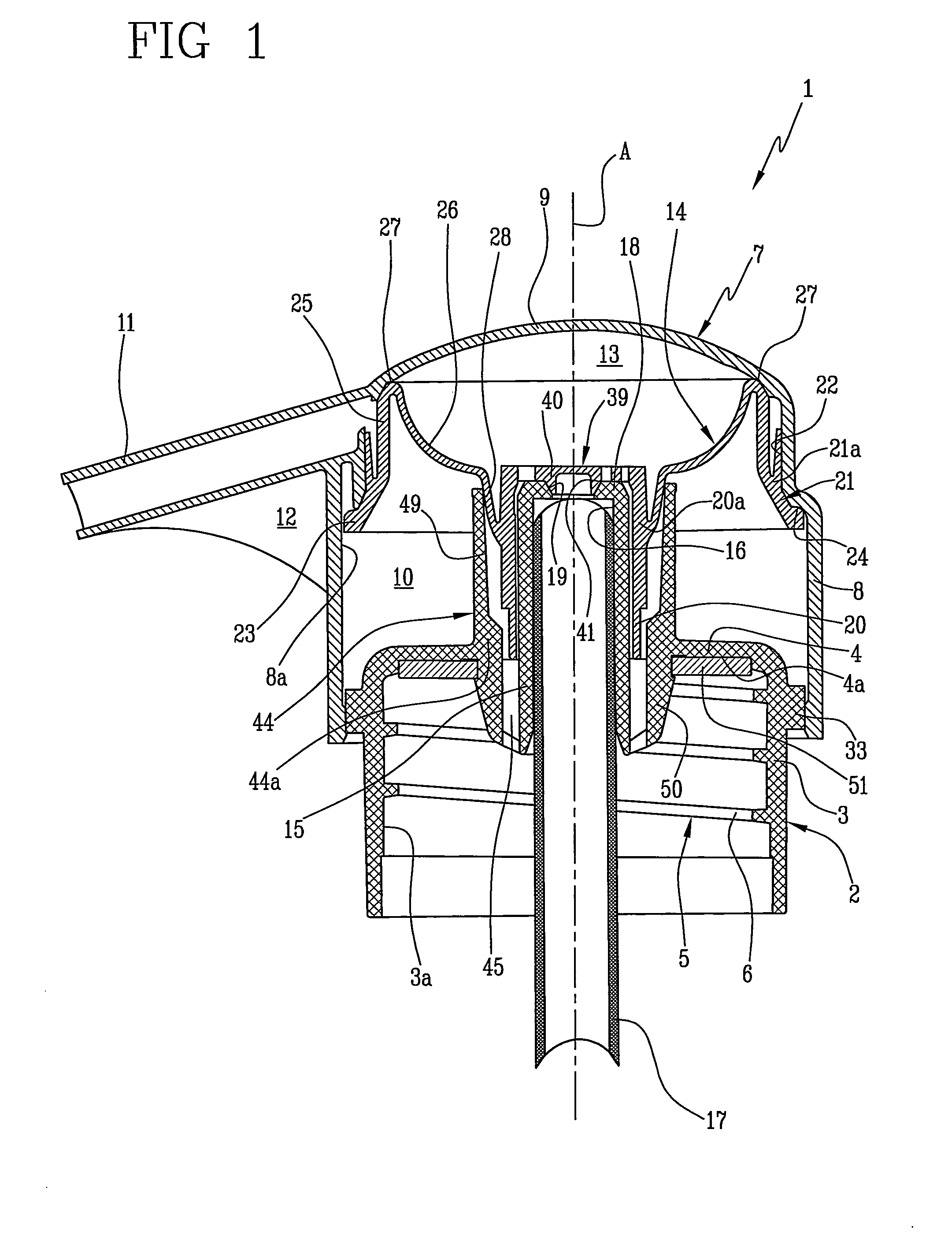 Dispenser of fluid products