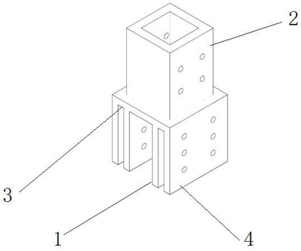Modular design method of novel steel structure