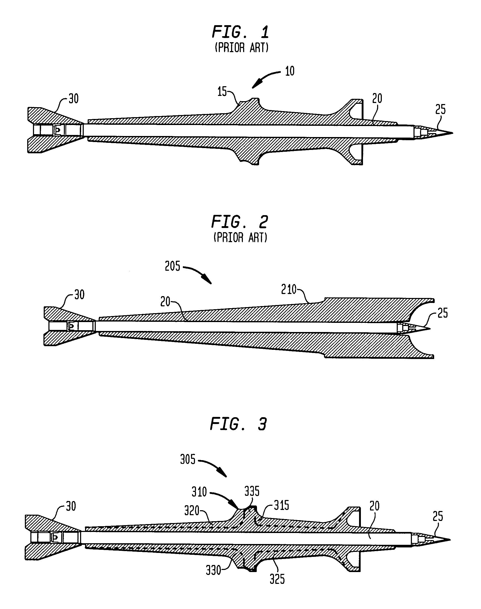 Sabot for reducing the parasitic weight of a kinetic energy projectile