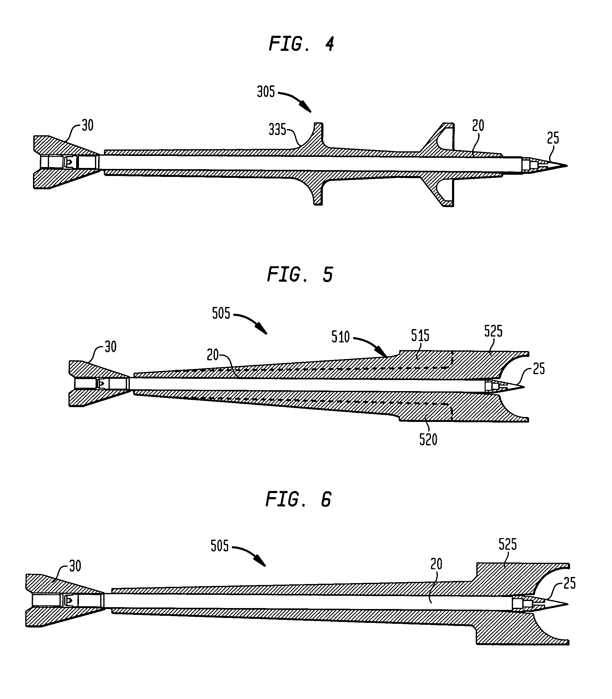 Sabot for reducing the parasitic weight of a kinetic energy projectile