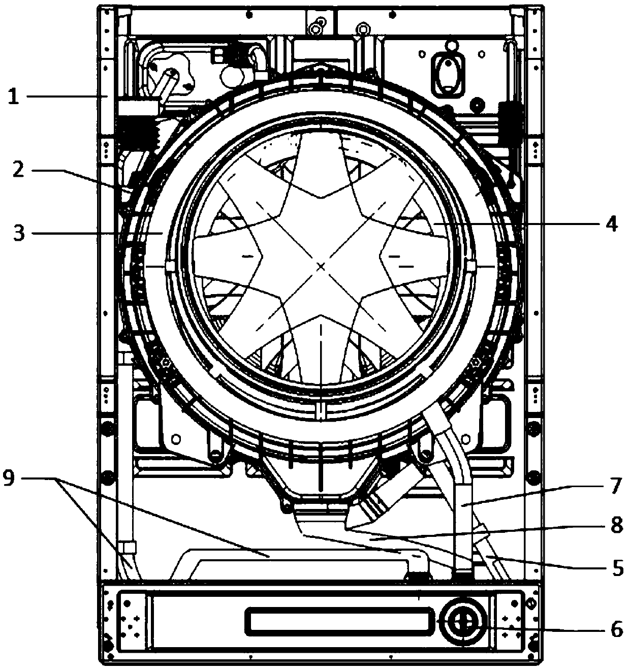 Pump assembly and washing equipment with pump assembly