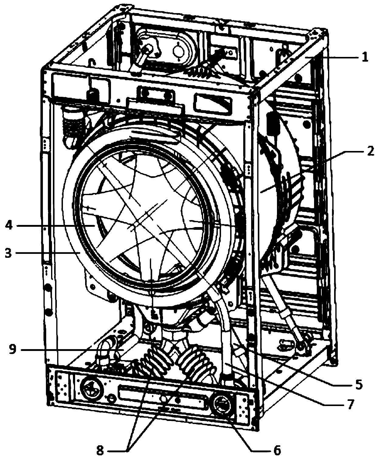 Pump assembly and washing equipment with pump assembly