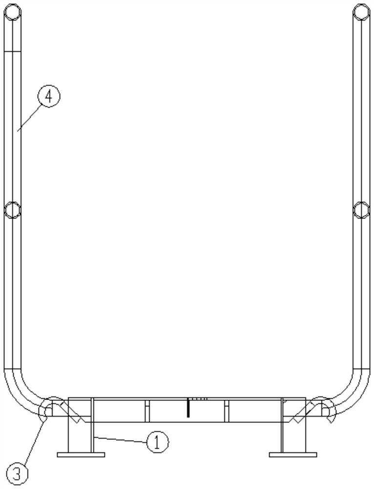 Rope ladder storage rack