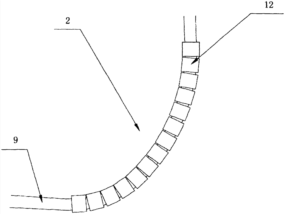 Submarine cable laying protection device and installation method at the foundation of offshore wind power jacket