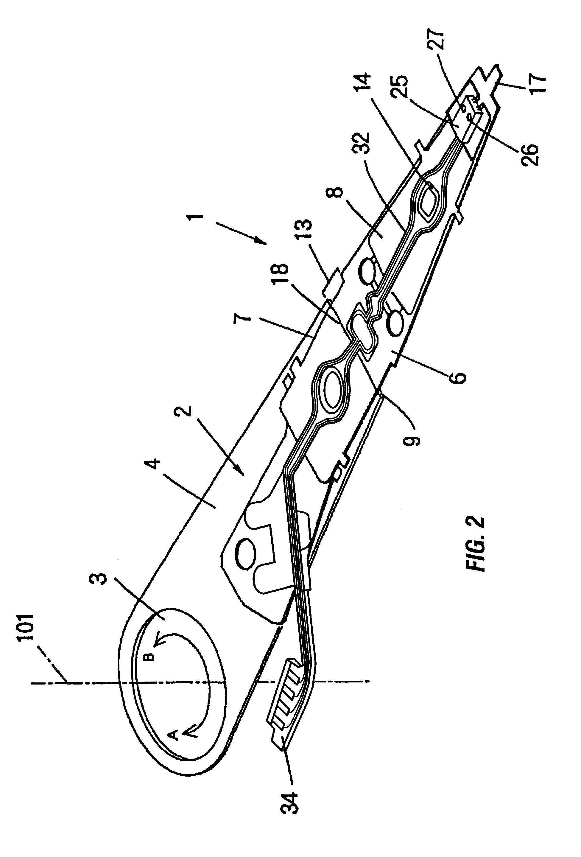 Hard disk drive with slider support structure and head gimbal assembly