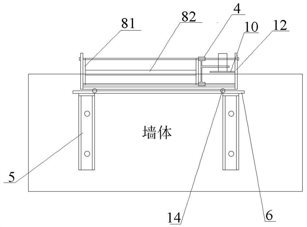 A precision cutting device and cutting method for construction joints of fair-faced concrete walls