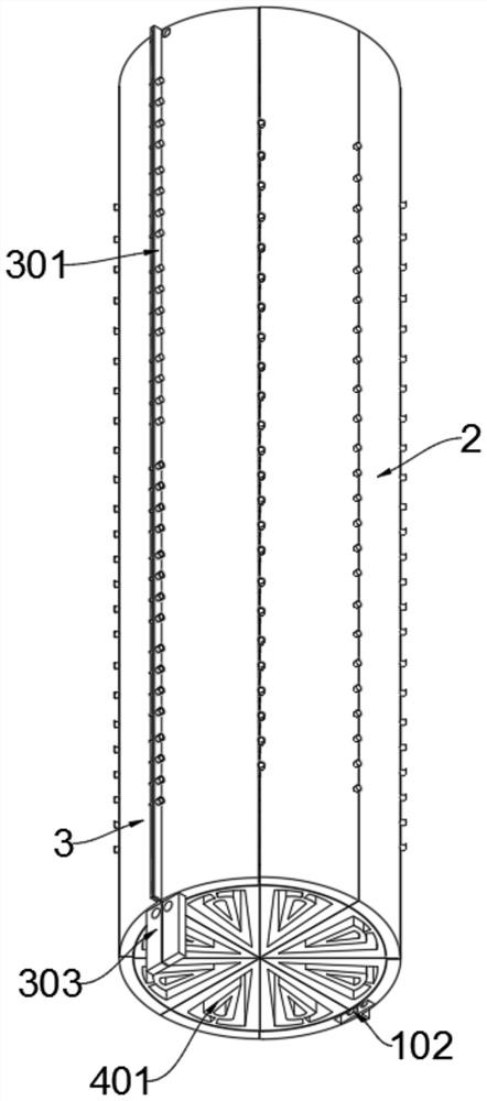 Adjustable heat preservation structure of air conditioner ventilation pipeline