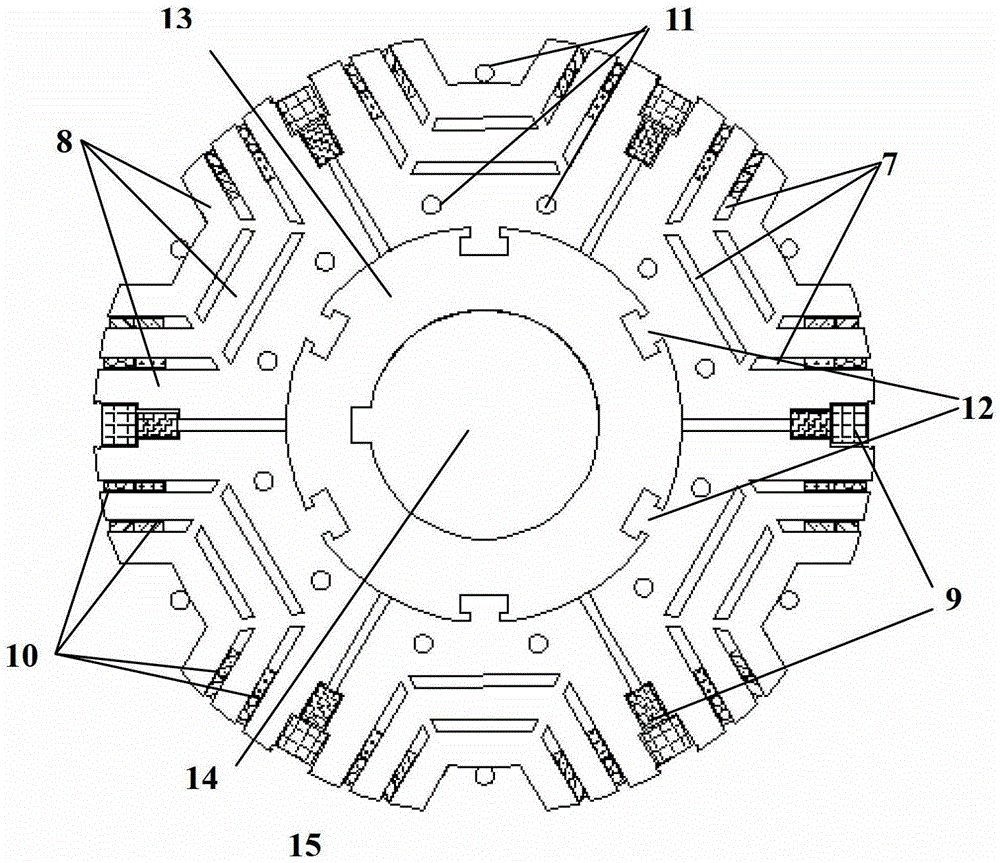 Modular cage rotor stator self-excited synchronous motor and its control method