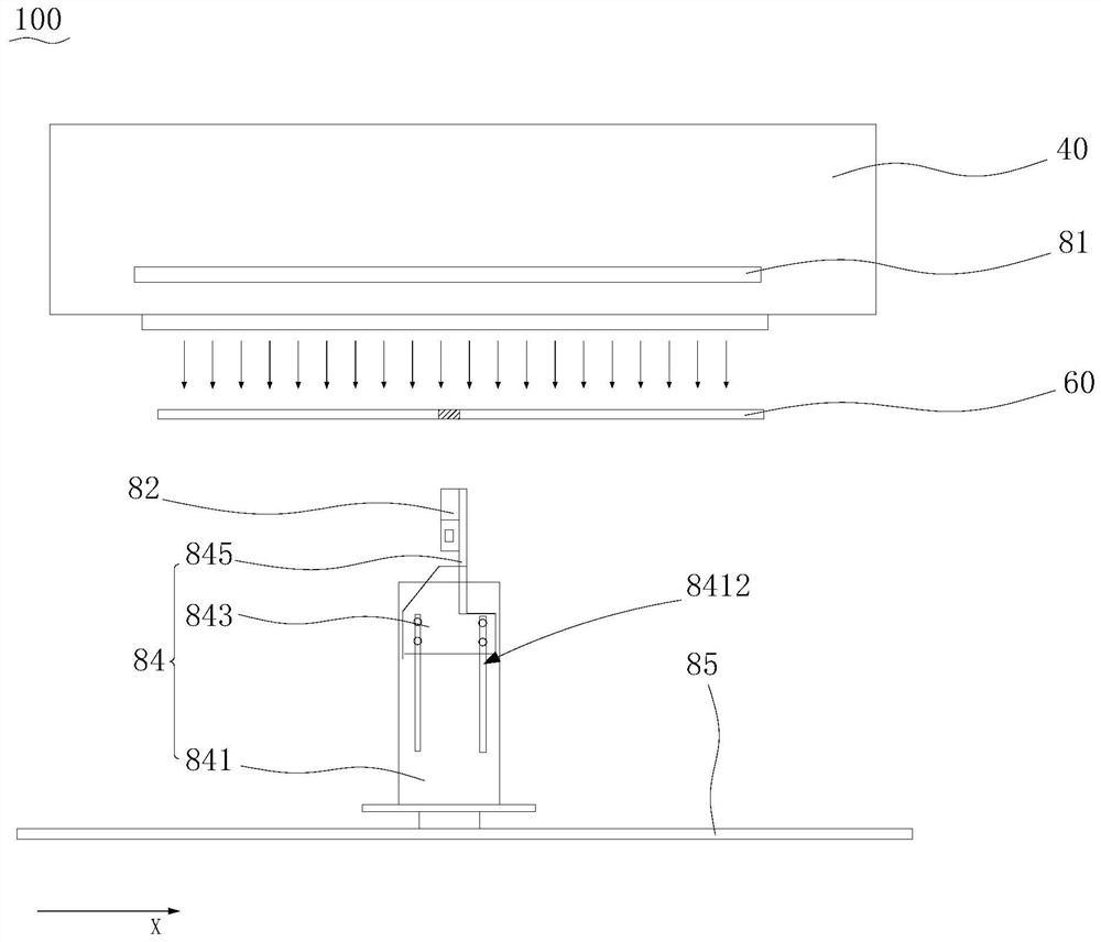 Detection device and orthobaric equipment