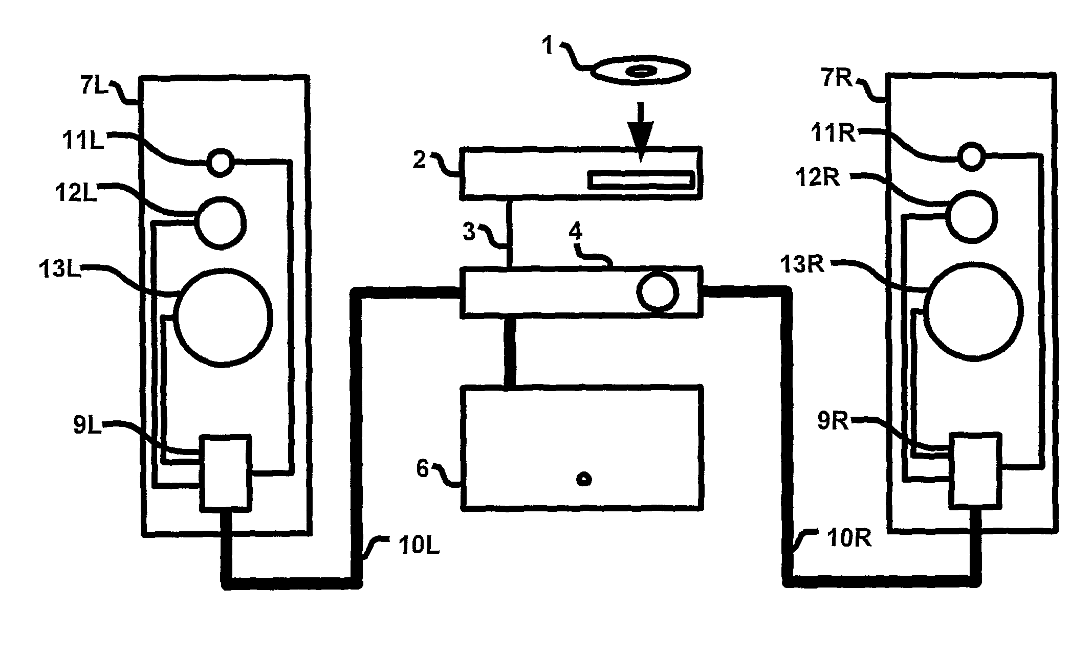 Sound reproducing system with superimposed digital signal